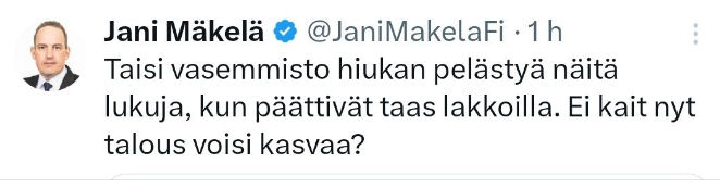 Jani piristyi taas