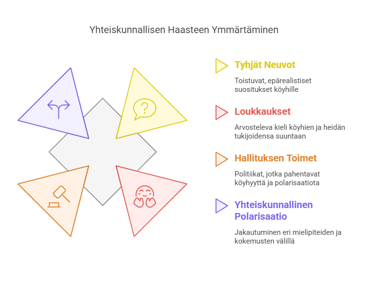 Köyhille annetaan tyhjänpäiväisiä neuvoja ja ilkeyksiä visual selection