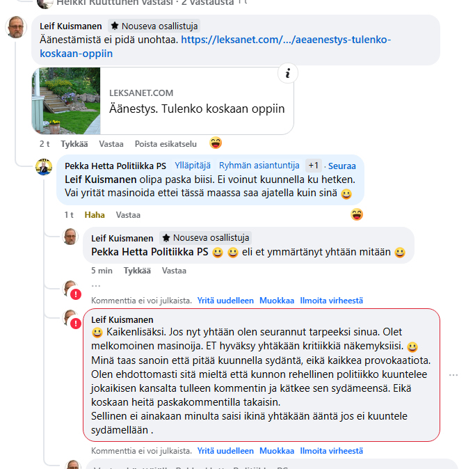 pekka hetta kiukuttelee